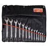 Combination wrench set, metric